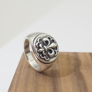 Quyến rũ người đàn ông Vòng 925 bạc độc đáo tròng đen hoa dệt Finger nhẫn thép không gỉ engagement <span class=keywords><strong>Ring</strong></span> OPP Túi/zip Túi unisex đồ trang sức - Product Image 3