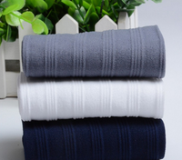 Chaussettes de cheville en fibre de bambou biologique personnalisées pour hommes Chaussettes habillées d'affaires noires et blanches