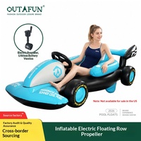 Chaise longue gonflable électrique pour piscine avec moteur à hélice intégré, radeau flottant motorisé rechargeable en PVC pour adultes, été
