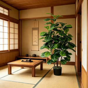 <span class=keywords><strong>Albero</strong></span> di <span class=keywords><strong>Ficus</strong></span> Lyrata Artificiale Realistico, Piante Artificiali Ecologiche per Decorazioni di Matrimoni, Eventi e Feste - Product Image 1