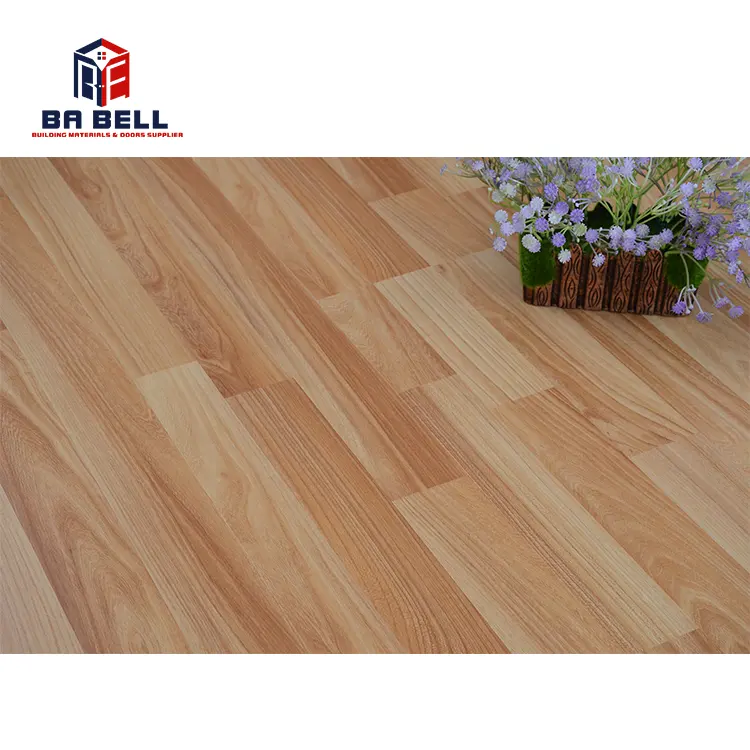 Bois d'érable 8mm couche durable hdf parquet carreaux de sol stratifié d'ingénierie parquet