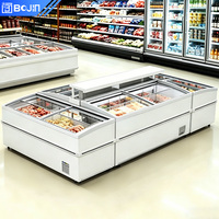 Congélateur coffre, congélateur profond, réfrigérateur commercial, vitrine réfrigérée à air, pour magasin de proximité, sur mesure