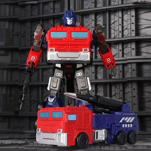 Venta caliente niños educativo Robot coche juguete 4 colores deformación Robot coche transformación Robot Kits juguete ingeniería camión - Product Image 4