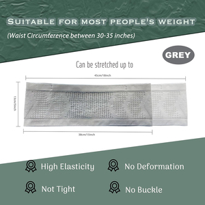 Cinturón para Bomba de <span class=keywords><strong>Insulina</strong></span> para Diabéticos, con 4 Bolsillos, Transpirable, Ajustable, para Correr y Dormir, de 30-35 Pulgadas, Color Gris - Product Image 4