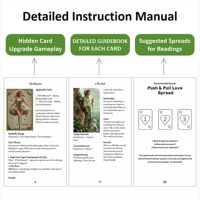 Vente en gros : Jeu de tarot Spring Sprout, 80 cartes, guide inclus, style Rider Waite, cartes de tarot en papier, bords dorés, boîte cadeau écologique
