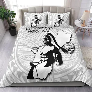 Reasonable Price Custom Printed Chamorro Heritage Pattern Bedding Set Print on Demand 3 Pieces King Size Guam Bedding Set