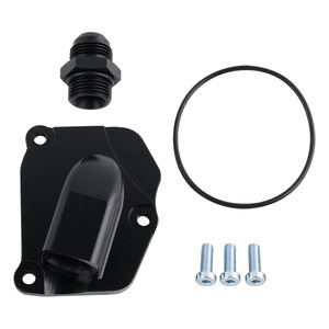 Kit de cubierta del tensor de cadena de la placa de retorno del motor para motores Honda Serie K K20 K24, negro brillante - Product Image 5