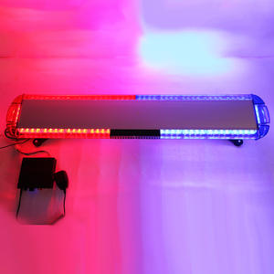 Barre lumineuse stroboscopique LED haute puissance 47in 120cm pour camions nouvelle barre lumineuse clignotante d'urgence amplificateur sirène haut-parleur <span class=keywords><strong>rouge</strong></span> FJ Cruiser - Product Image 6