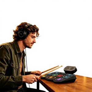 Kit de batterie électronique portable sans fil Orff pour débutants, design ergonomique, idéal pour l'apprentissage du jazz en gros - Product Image 2