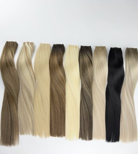 Greathairgroup Cabello Remy Ruso 100g <span class=keywords><strong>Invisible</strong></span> para Extensiones <span class=keywords><strong>de</strong></span> Punta Plana, Puntas Gruesas, Suave y Ligero, Se Puede Cortar, Cómodo - Product Image 2