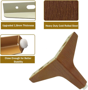 Đồ Nội Thất Chân Sofa Tủ Chân Hiện Đại Kim Loại Tam Giác Tủ Quần Áo Chân Bàn Chân Tự Làm Sửa Chữa Thay Thế 10 Cm/3.93 Inch - Product Image 5