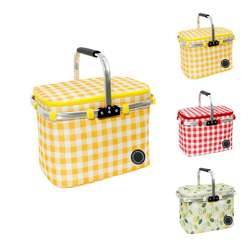 Picnic Cooler Bag Portable Camping Aluminum Rack