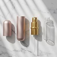 Flacon de parfum vide 3ml 6ml le plus vendu avec pulvérisateur, boîtier en aluminium, flacon en verre finition mate, couleur personnalisée, logo OEM personnalisé