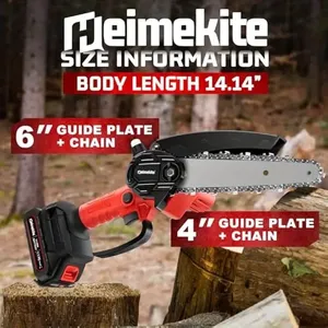 Mini <span class=keywords><strong>Chainsaw</strong></span> <span class=keywords><strong>2025</strong></span> nâng cấp 6-inch Mini <span class=keywords><strong>Chainsaw</strong></span> không dây pin-powered cầm tay di động cho cắt gỗ - Product Image 2
