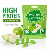 Bonbons Gommeux Protéinés OEM Marque Privée Goût Pastèque Snack Fitness 17g de Protéines par Sachet Portable Complément Énergétique Naturel