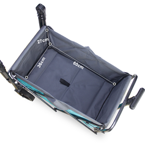 Folding Wagon <strong>Cart</strong> Portable Beach Wagon Heavy Duty Utility Collapsible Wagon <strong>Outdoor</strong> <strong>Garden</strong> <strong>Cart</strong> for Camping - Product Image 4