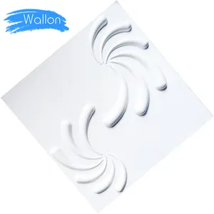 泡泡银3D发光二极管灯罩现代设计哑光白色3D墙板壁纸
