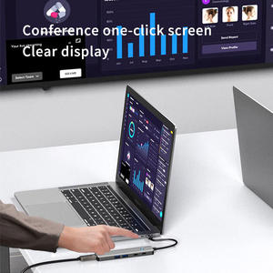 Station d'accueil USB 3.0 multifonctionnelle 8-en-1 4K 30Hz avec port HDMI, TF/SD, PD100W, adaptateur USB/C Type 3.0, hub USB C pour ordinateur portable - Product Image 4