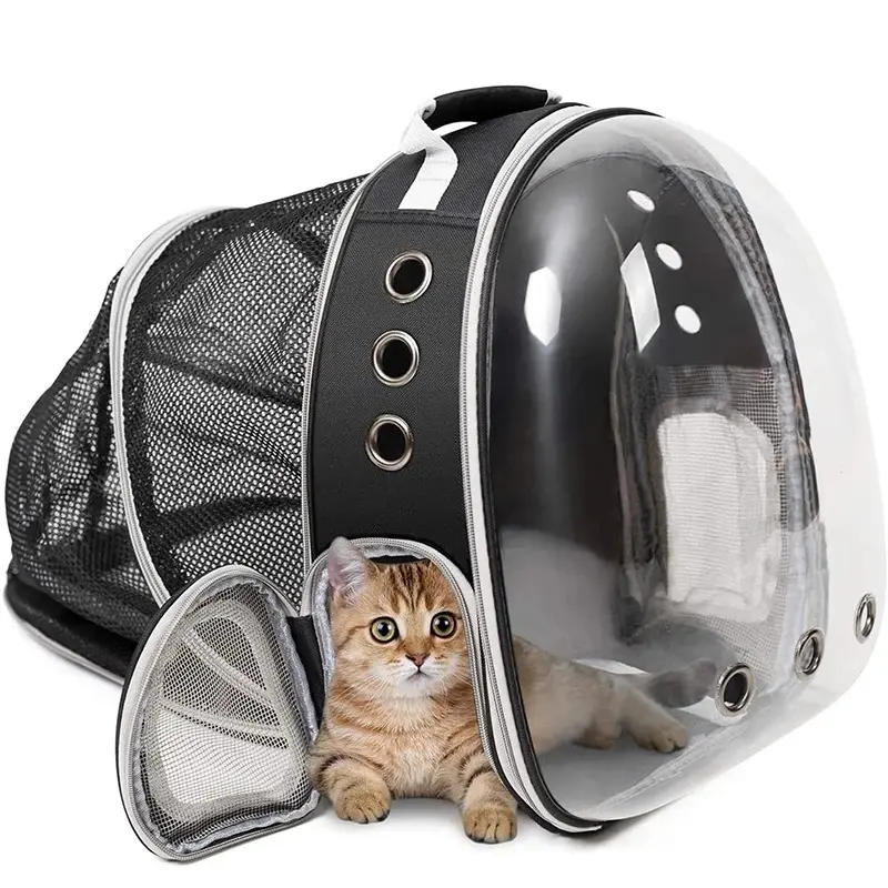 Viaggio all'aperto espandibile traspirante Bubble Bag capsula spaziale Pet Cat zaino Carrier