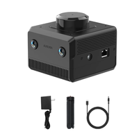 Hone Aurora LiDAR Kit Modul elektronik, teropong penglihatan IMU AI jangkauan 40M 1.000m2 Area ROS Robot SLAM 3D Sensor pemetaan