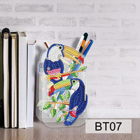Offre Spéciale : Porte-Stylo en Acrylique Motif Dessin Animé, Boîte de Rangement pour Peinture Diamant, Mosaïque Artisanale de Forme Spéciale, Ornement de Bureau Tendance pour Étudiants