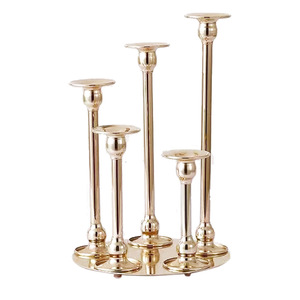 Candelabro <span class=keywords><strong>de</strong></span> Hierro Forjado <span class=keywords><strong>de</strong></span> Cinco Brazos, Estilo Europeo, <span class=keywords><strong>para</strong></span> Decoración Romántica <span class=keywords><strong>de</strong></span> Bodas y Cenas a la Luz <span class=keywords><strong>de</strong></span> las Velas - Product Image 5