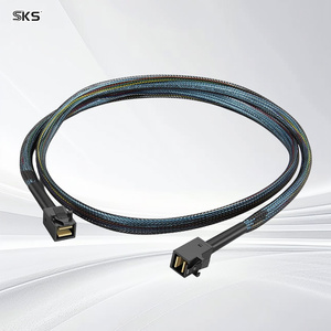 Mini SAS HD SFF 8643 to SFF 8643 Server Data Connection Cable for RAID Controller HBA HDD <strong>SSD</strong> Storage 0.5M 1M - Product Image 1