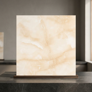 Baldosas de Porcelana con Aspecto de Mármol Blanco Ónix, 600x600 mm, Acabado Brillante y Pulido - Product Image 6