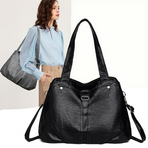 กระเป๋าโท้ทวัสดุ PU สำหรับสุภาพสตรีทันสมัย กระเป๋าถือแบรนด์ดีไซเนอร์ กระเป๋าถือสไตล์เรโทรและมีเอกลักษณ์เฉพาะตัว.9025 - Product Image 1