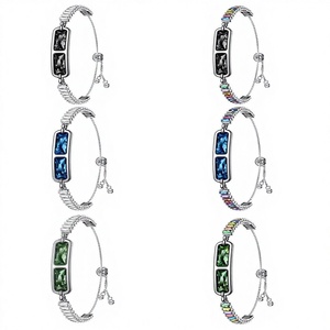 <span class=keywords><strong>Bracelet</strong></span> intelligent B5, incrusté de diamants, mode féminine, étanche 30m, <span class=keywords><strong>bracelet</strong></span> en métal, style bouton classique, <span class=keywords><strong>podomètre</strong></span>, fréquence cardiaque, pression artérielle - Product Image 6