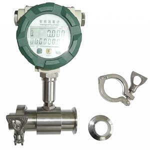 Débitmètre intelligent en acier inoxydable, jauge de débit numérique de type tri-clamp pour la mesure des liquides dans les pipelines industriels - Product Image 5