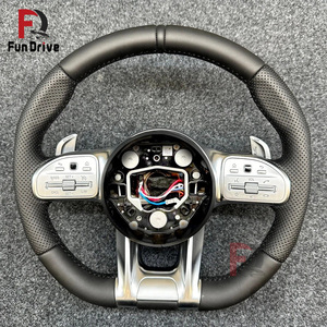 Volante de Cuero <span class=keywords><strong>Mercedes</strong></span> para Benz Amg Clase E W212 W213 Cla C117 250 200 C118 Clk W209 Clase A W177 A200 Clase V W447 - Product Image 1