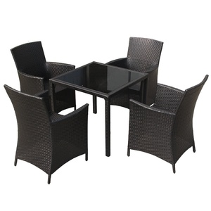 Conjunto de muebles de jardín de mimbre <span class=keywords><strong>Ratan</strong></span> con silla de comedor y mesa. - Product Image 6
