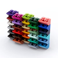 BEBRICKS Série de pièces de construction 3660 Pente inversée 45 2x2 avec tube rond solide en bas Briques de construction MOC Jouet pour enfants