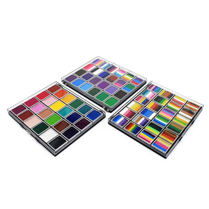 Palette de couleurs arc-en-ciel transfrontalière très vendue, carnet et ensemble d'outils pour la <span class=keywords><strong>peinture</strong></span> sur visage, pour le maquillage d'Halloween, les festivals - Product Image 6