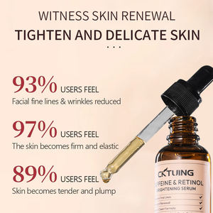 Natural Niacinamide Whitening Skin Care <b>Serum</b> Dark Circles Puffiness Wrinkles Retinol Peptides <b>Face</b> <b>Serum</b> Caffeine - Product Image 6