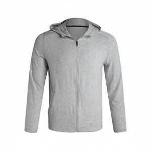 À la mode élégant grande taille hommes sweats à capuche décontracté coupe ample hiver tissé tissu solide motif à capuche directement Stock pour adultes - Product Image 1