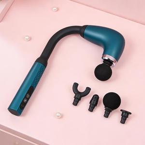 0728 Masajeador de espalda de alta intensidad con mango extendido, estimulador muscular ergonómico, pistola portátil en forma de U para todo el cuerpo - Product Image 4