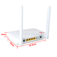 Echolife EG8145X6 Gateway 4GE+1Pots Wifi AC DC Xpon Gpon Onu con 4 Antenas Compatible con OEM ONU ONT Hg8245q2 Fabricante de ONU X6 V5