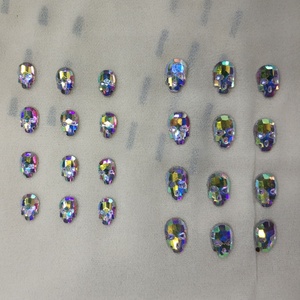 Bán Buôn Hình Dạng Hộp Sọ Tinh Thể Thủy Tinh Sửa Chữa Nóng Rhinestone Long Lanh <span class=keywords><strong>Hotfix</strong></span> Thạch Chuyển <span class=keywords><strong>Motif</strong></span> Cho Quần Áo - Product Image 3