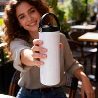 Pengiriman Gratis dari China ke AS, Tumbler Sublimasi Lurus Tipis 20oz 25pcs Sedang Diskon dengan 2 Tutup