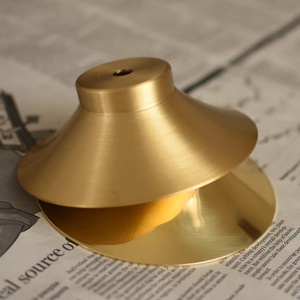 Abat-jour rond en laiton pour lampe suspendue, petit abat-jour pour appartement LOFT, décoration d'hôtel, accessoires d'éclairage - Product Image 1
