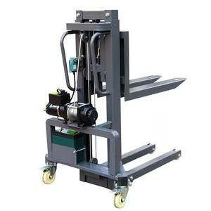 Apilador Eléctrico de Palets <span class=keywords><strong>para</strong></span> Almacén, Elevador Eléctrico Compacto a Batería con Ruedas de Nylon <span class=keywords><strong>para</strong></span> Apilamiento de Carga - Product Image 3
