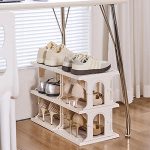 Custom Foldable <b>Shoe</b> <b>Rack</b> Multi Layer Storage Cabinet For Home <b>Small</b> Spaces Rental Apartments CH-9002 - Product Image 3