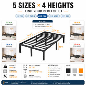 Heavy Duty Folding <strong>Bed</strong> Portable Foldable Guest <strong>Bed</strong> Metal Frame Space Saving Easy Storage Camping Home Office Adult <strong>Bed</strong> - Product Image 3