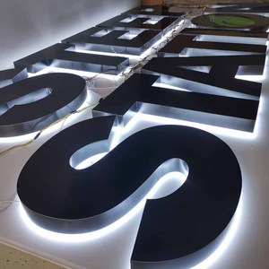 Tùy Chỉnh Kim Loại Dấu Hiệu <span class=keywords><strong>Chrome</strong></span> <span class=keywords><strong>Backlit</strong></span> <span class=keywords><strong>Led</strong></span> Thư Kênh Dấu Hiệu - Product Image 4