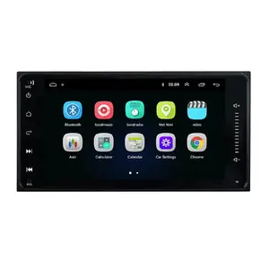 Android 9.1 2Din Universal Radio mobil, pemutar dvd Mobil Internet WIFI Tautan Mirror BT untuk Toyota Corolla Auris Vios