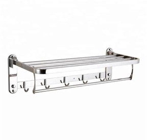 Tắm phụ kiện 304 thép không gỉ treo tường phòng tắm khăn racks với Hooks - Product Image 6