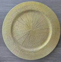 Assiettes de présentation rondes élégantes en plastique noir, or et argent de 13 pouces pour événements, mariages et décorations de table