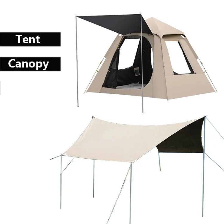 خيمة مضيئة كبيرة من Tipi تكفي 8 أشخاص مناسبة للتخييم العائلي في الهواء الطلق فندق فاخر مضاد للماء